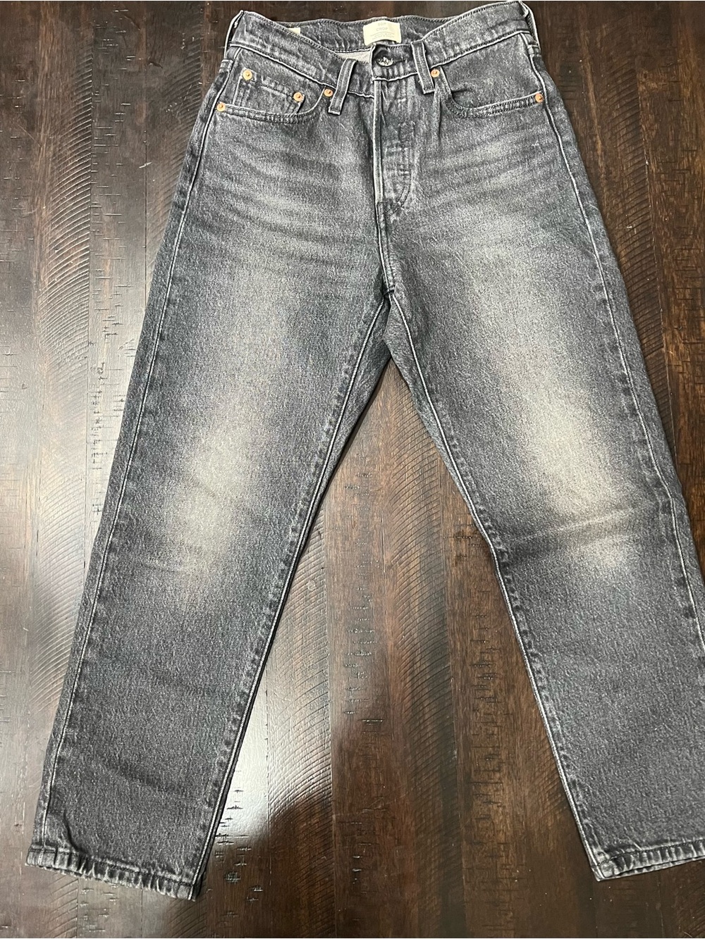 Women’s Levi’s 501 Crop Jean - Black wash